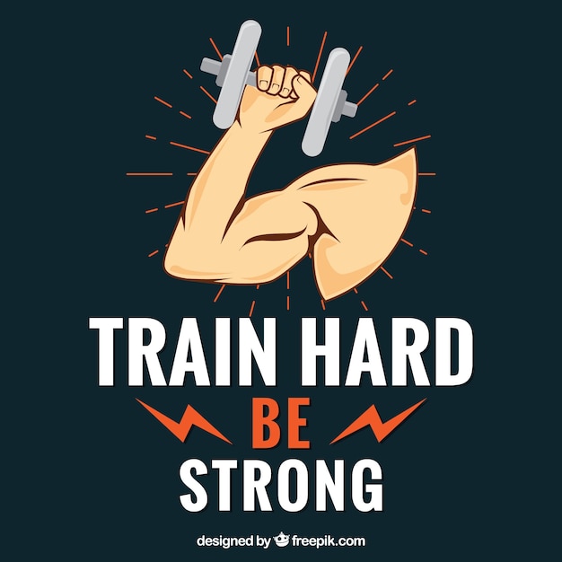 Train hard background