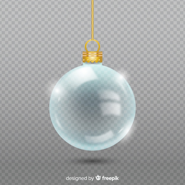 Transparent crystal christmass ball