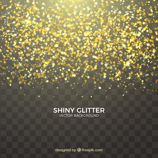 Transparent glitter background