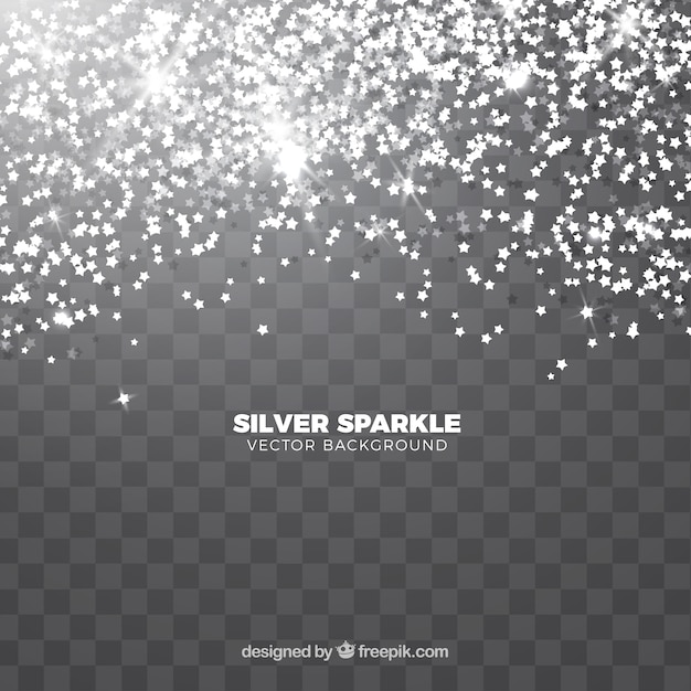 Free vector transparent glitter background