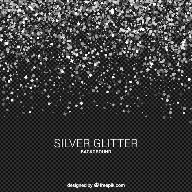 Transparent glitter background