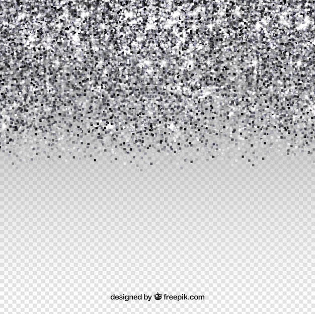 Transparent glitter background