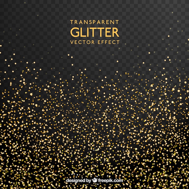 Transparent glitter background