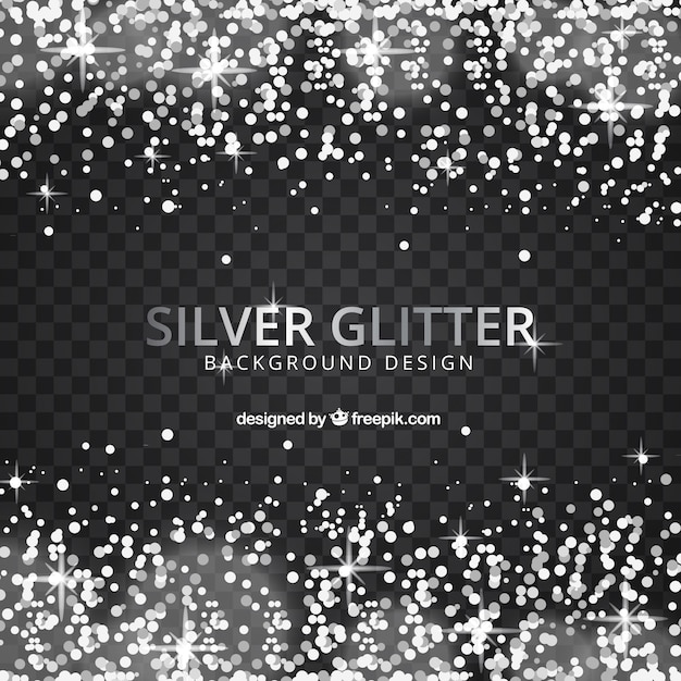 Free vector transparent glitter background