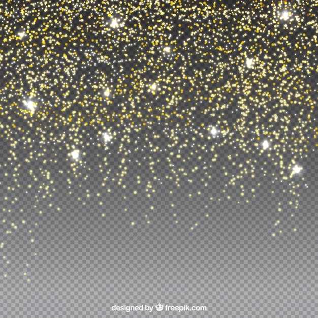 Transparent glitter background