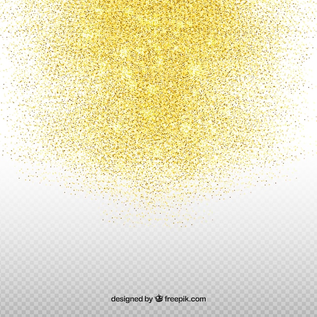 Free Vector transparent golden glitter background