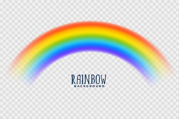 Free vector transparent rainbow colorful