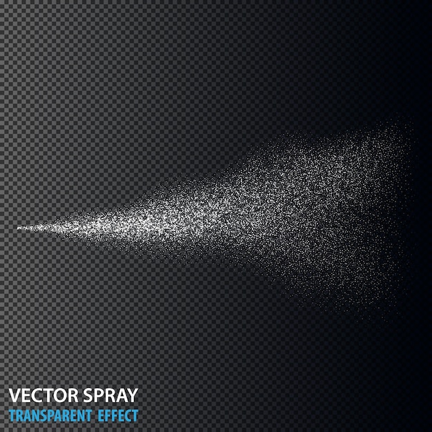 Transparent water spray cosmetic dust and dots