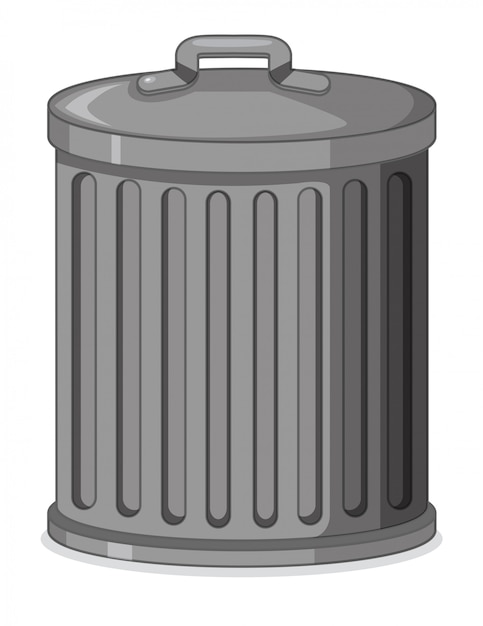 Free Vector trash can or bin