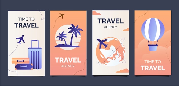 Travel agency template design