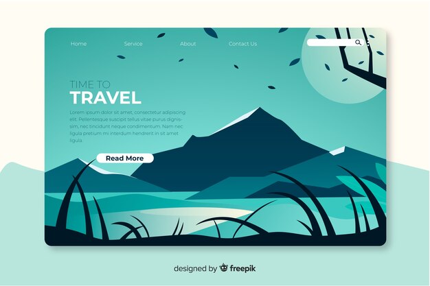 Travel around the world landing page