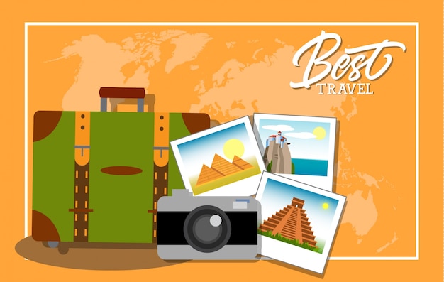 Free vector travel background design