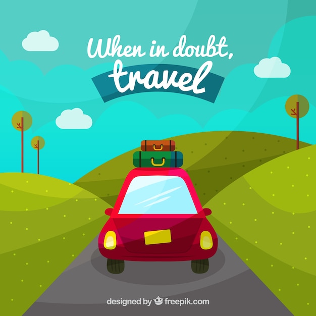 Free vector travel background design