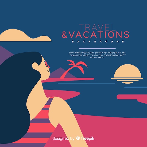 Free Vector travel background