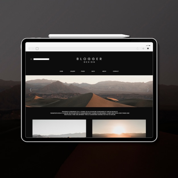 Travel blog template