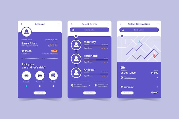 Free Vector travel booking app concept