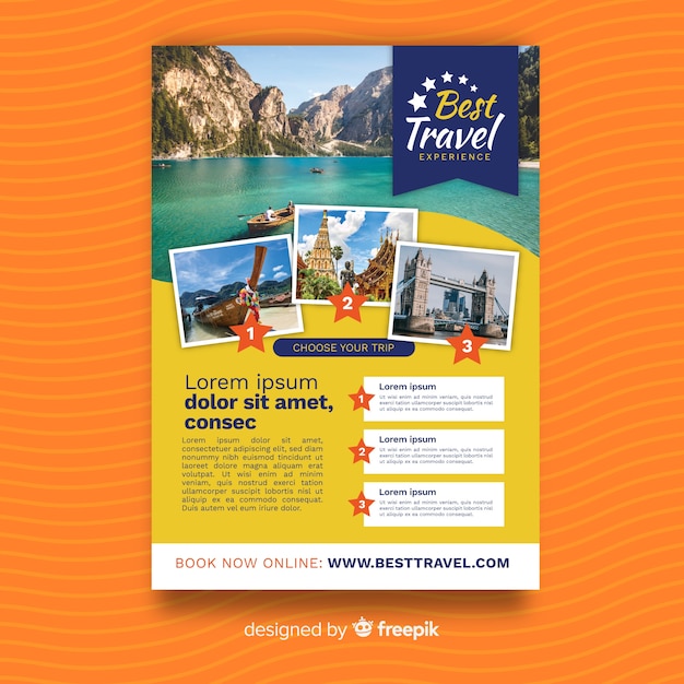 Travel flyer template