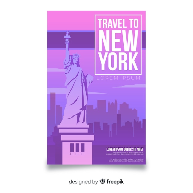 Travel flyer template