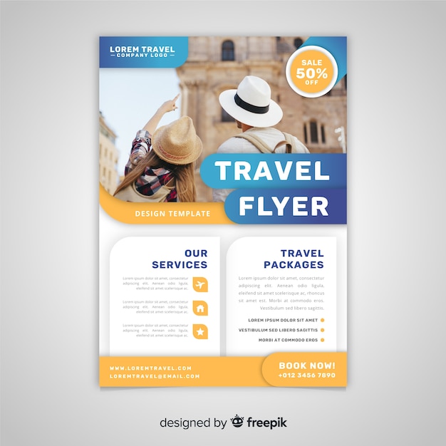 Travel flyer template