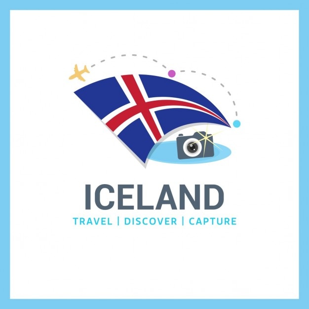 Free vector travel to iceland