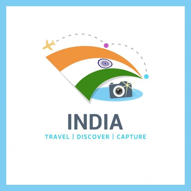 Free vector travel to india