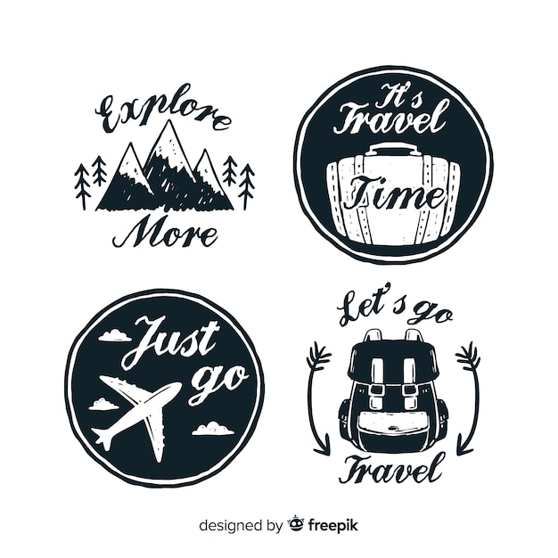 Travel label collection