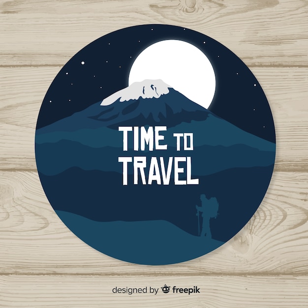 Free Vector travel label