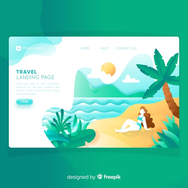 Travel landing page