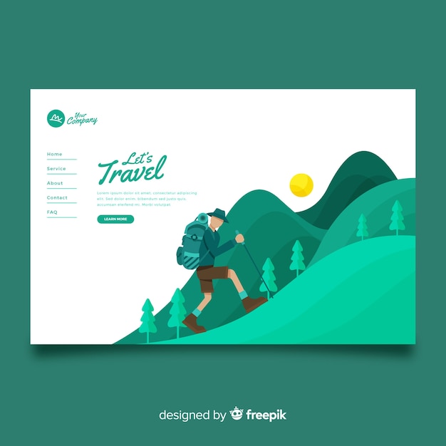 Travel landing page