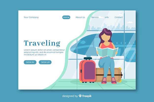 Travel landing page