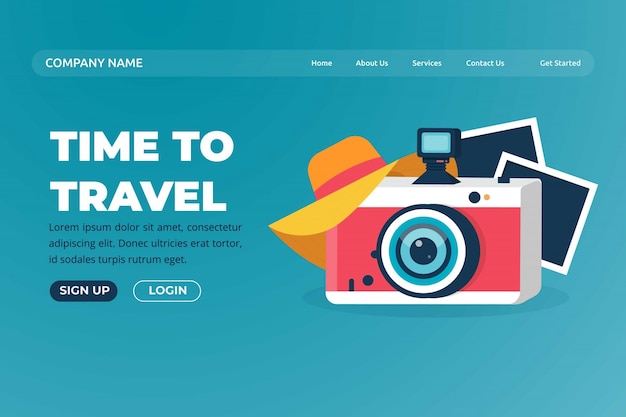 Travel landing page