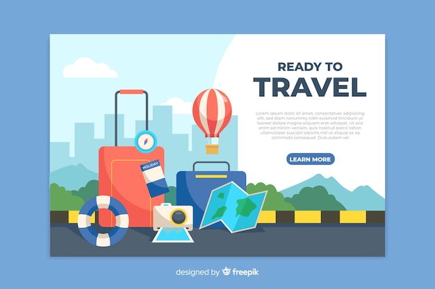 Travel landing page