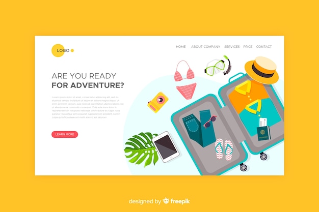 Travel landing page