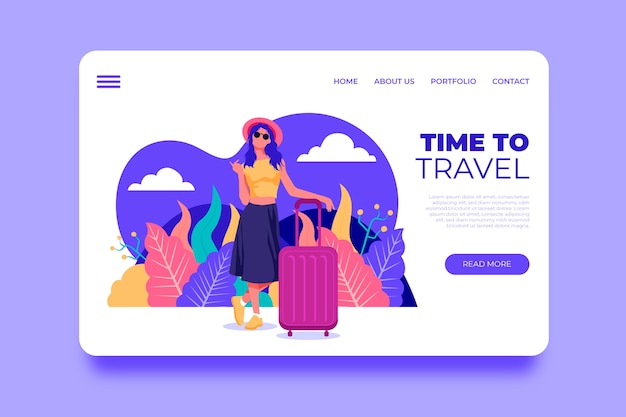 Travel landing page