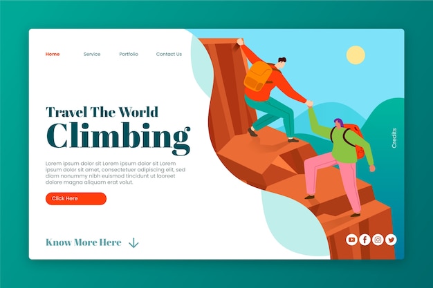 Travel landing page