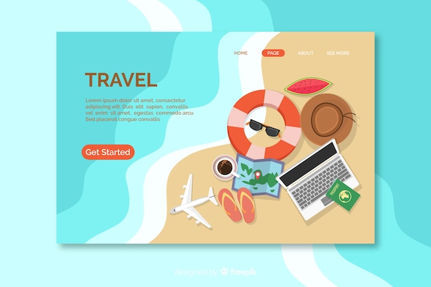 Travel landing page