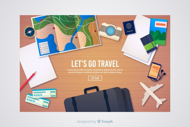 Travel landing page