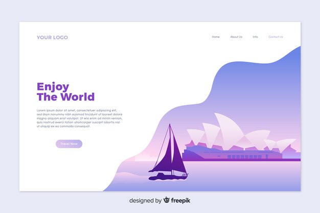 Travel landing page