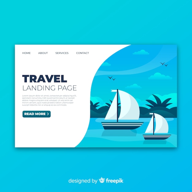 Travel landing page