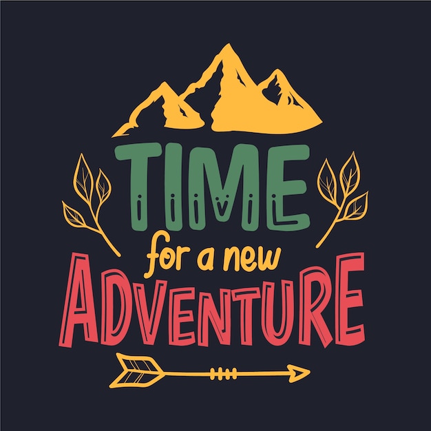 Free Vector travel lettering