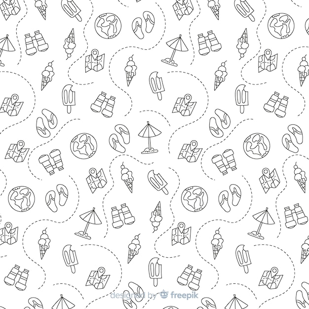 Travel pattern background