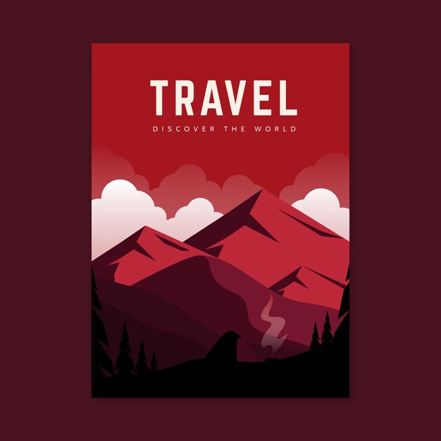 Travel poster illustrated