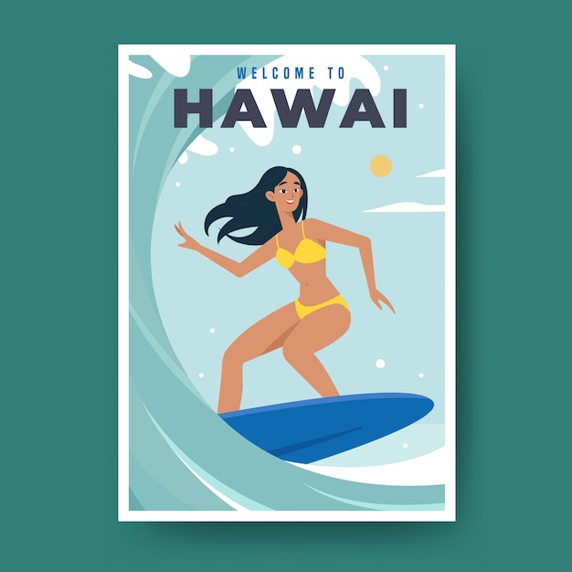 Travel poster template