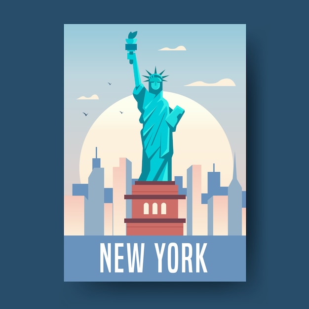 Free vector travel poster template