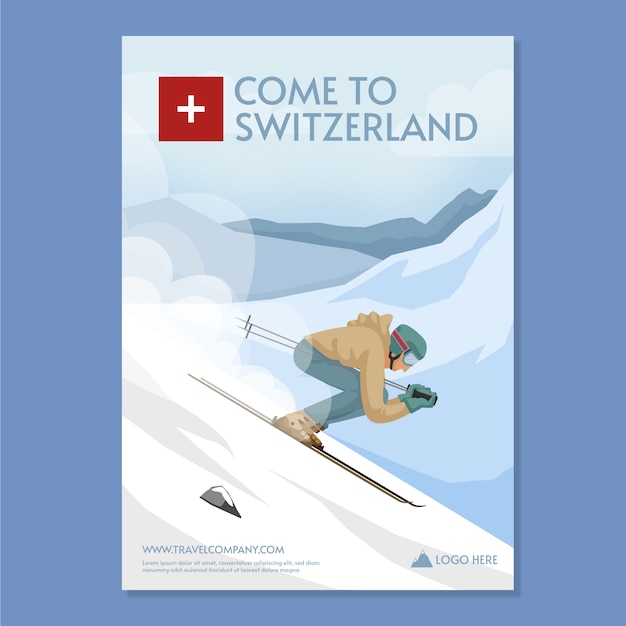 Free vector travel poster template