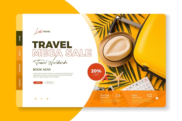 Travel sale home page