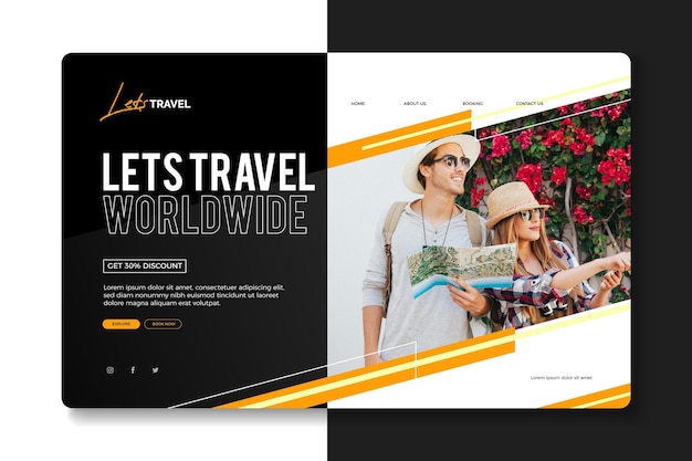 Travel sale landing page