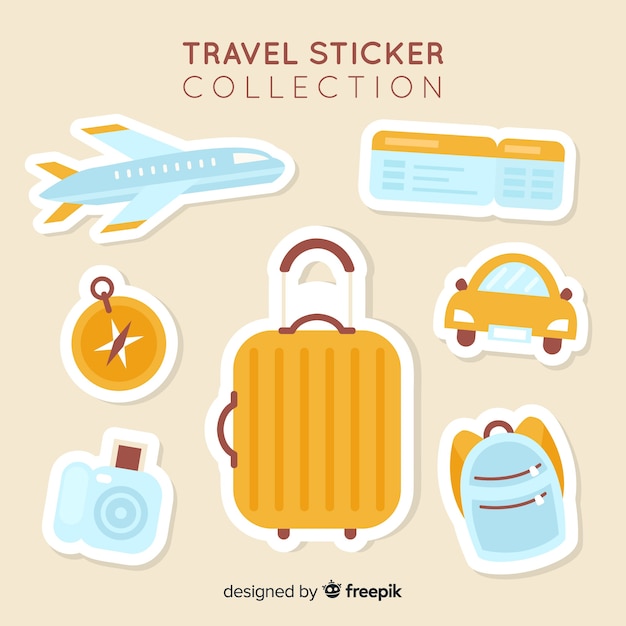 Travel sticker collection