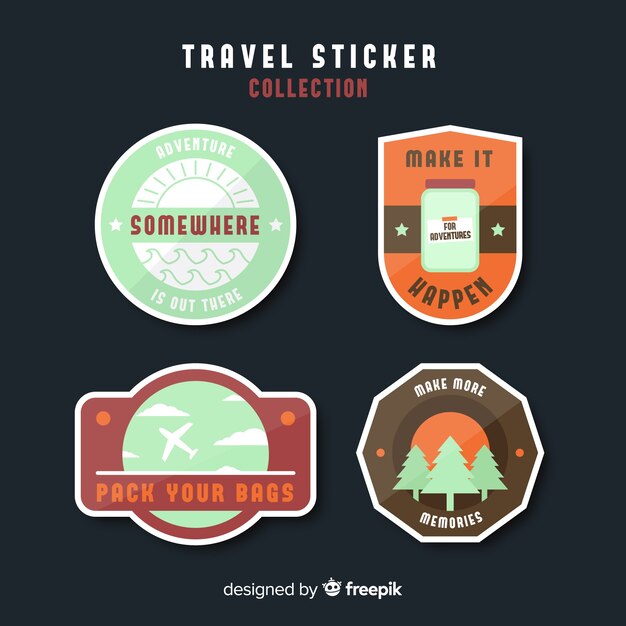 Travel sticker collection