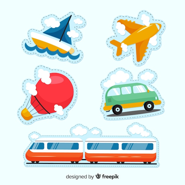 Travel sticker collection